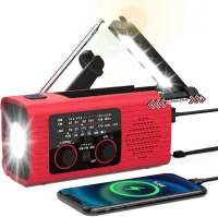NITIGO 4000mAh Güneş Enerjili El Kranklı Acil Durum Radyosu
