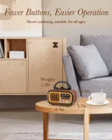 PRUNUS J-150 retro radyo – görsel 3