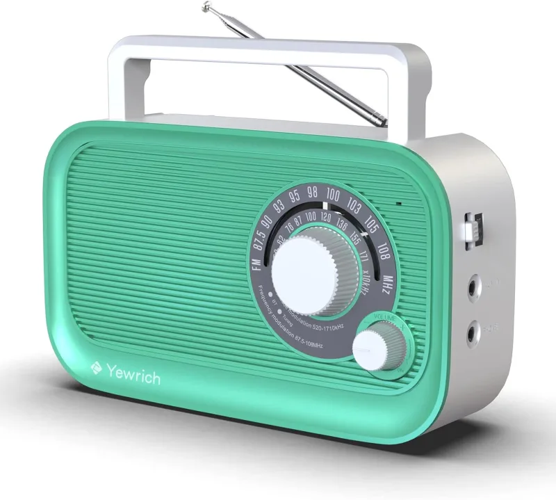 Yewrich Radyo – AM/FM, Bluetooth, 3W Hoparlör ve AUX