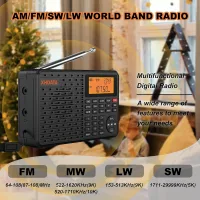 XHDATA D-109 bantları: FM 64-108 MHz, orta dalga, uzun dalga ve kısa dalga