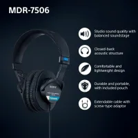 Sony MDR7506 Profesyonel Kablolu Kulaküstü Kulaklık
