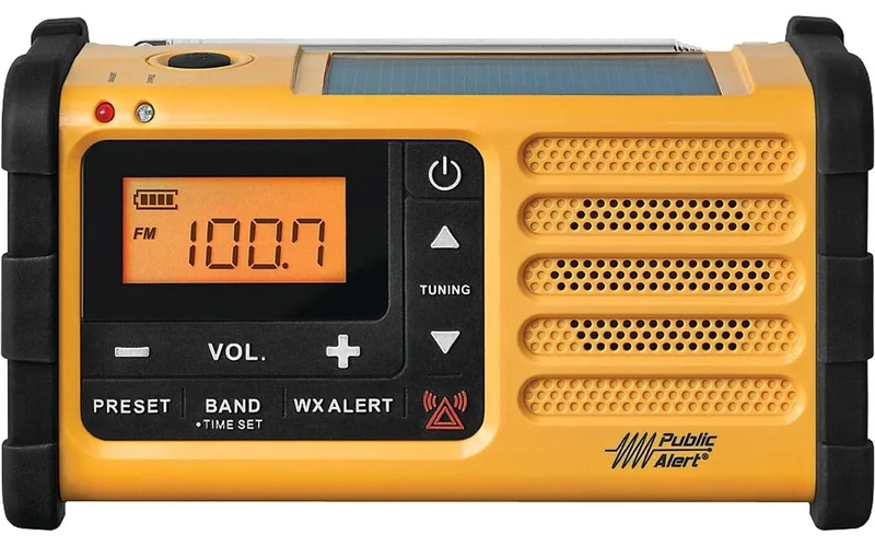 Sangean MMR-88 Acil Durum Radyosu – Güneş Paneli, El Krankı, El Feneri, AM/FM