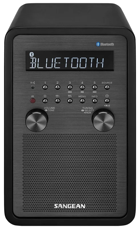 Sangean WR-50 Ahşap Masaüstü Radyo – AM/FM RDS, Bluetooth, NFC, Kumandalı