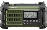 Sangean MMR-99 yeşil acil durum radyosu önden görünüm