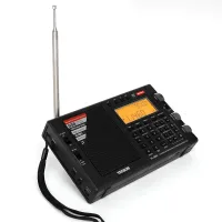 Tecsun PL-990 radyo yandan görünüm, teleskopik anten açık