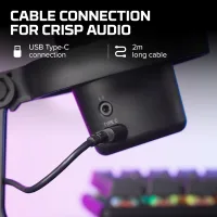 HyperX DuoCast RGB ışık halkası detayı
