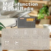 SIHUADON R-108 Taşınabilir Radyo