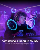 Havit H2002D Gaming Headset 53MM Surround Sound PS4/PS5/PC Mikrofonlu